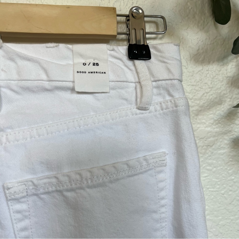 Good American- NWT 90’s Duster White Jeans 25 - Picture 5 of 7